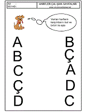 büyük ve küçük harfleri eşleştirme çalışmaları